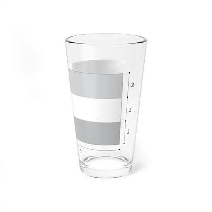 Flag of Kuwait construction (Kuwait) Pint Glass 16oz - Go Mug Yourself