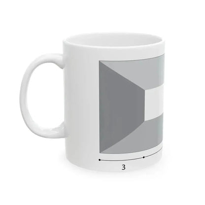 Flag of Kuwait construction (Kuwait) White Coffee Mug - Go Mug Yourself
