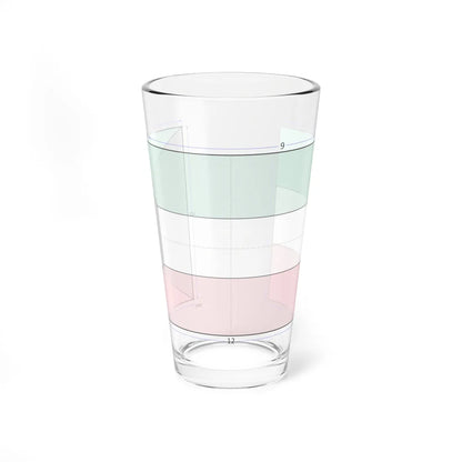 Flag of Kuwait construction sheet (Kuwait) Pint Glass 16oz 16oz - Go Mug Yourself