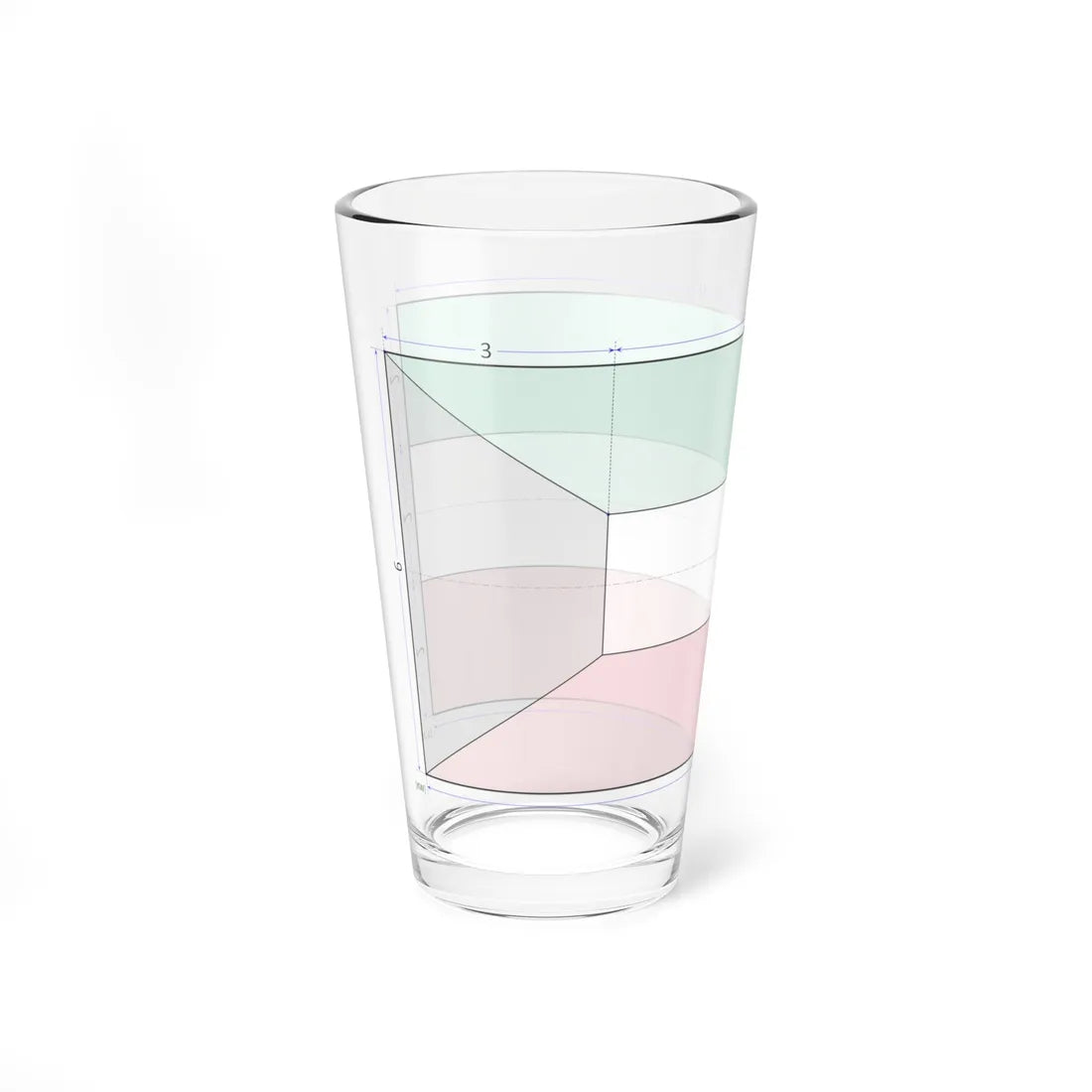 Flag of Kuwait construction sheet (Kuwait) Pint Glass 16oz - Go Mug Yourself