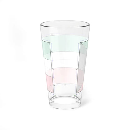 Flag of Kuwait construction sheet (Kuwait) Pint Glass 16oz - Go Mug Yourself