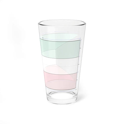 Flag of Kuwait construction sheet (Kuwait) Pint Glass 16oz - Go Mug Yourself