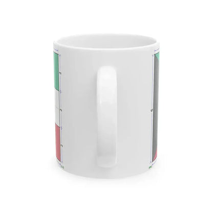 Flag of Kuwait construction sheet (Kuwait) White Coffee Mug - Go Mug Yourself