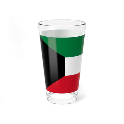 Flag of Kuwait (Kuwait) Pint Glass 16oz - Go Mug Yourself