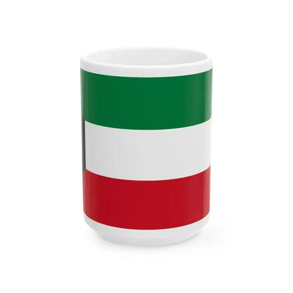 Flag of Kuwait (Kuwait) White Coffee Mug 15oz - Go Mug Yourself