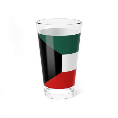 Flag of Kuwait Variant (Kuwait) Pint Glass 16oz - Go Mug Yourself