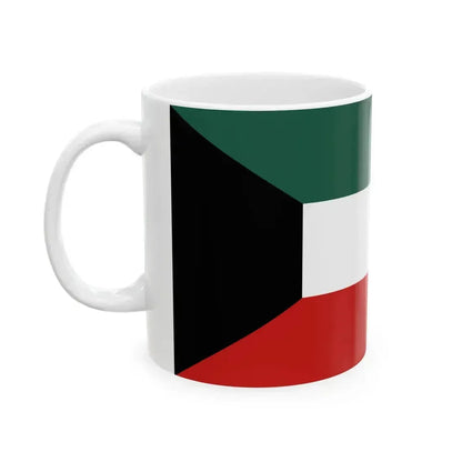 Flag of Kuwait Variant (Kuwait) White Coffee Mug - Go Mug Yourself