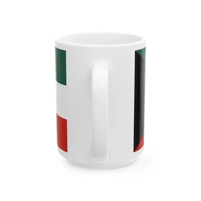 Flag of Kuwait Variant (Kuwait) White Coffee Mug - Go Mug Yourself