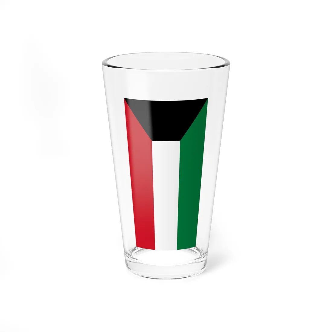 Flag of Kuwait vertical (Kuwait) Pint Glass 16oz 16oz - Go Mug Yourself