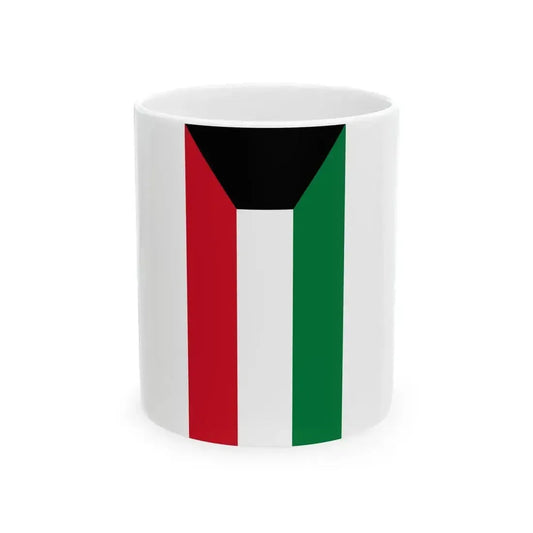 Flag of Kuwait vertical (Kuwait) White Coffee Mug 11oz - Go Mug Yourself