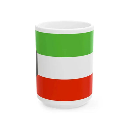 Flag of Kuwait WFB 2000 (Kuwait) White Coffee Mug 15oz - Go Mug Yourself