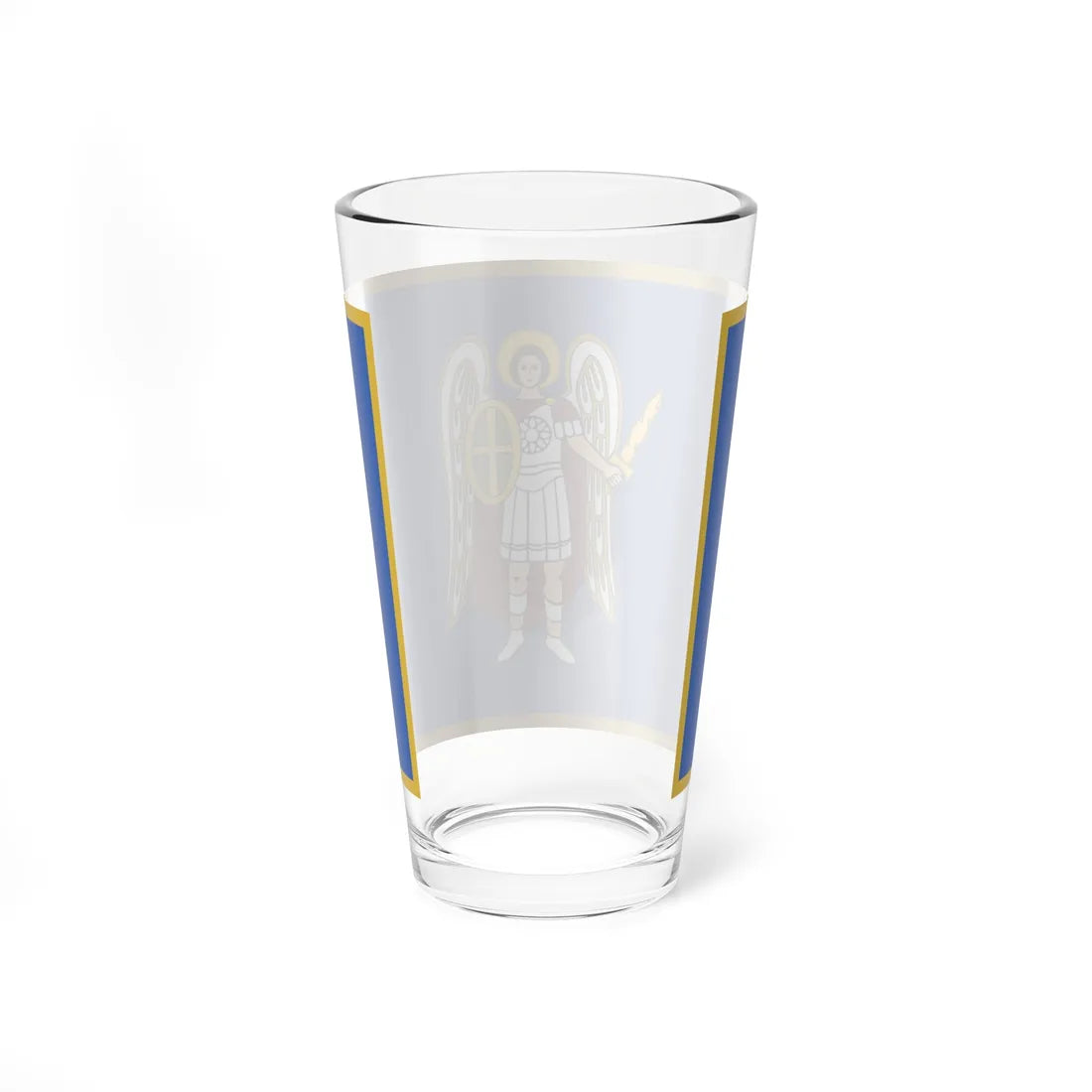 Flag of Kyiv Kurovskyi (Ukraine) Pint Glass 16oz - Go Mug Yourself