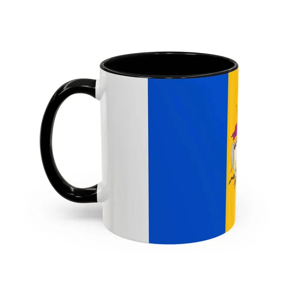 Flag of Kyiv Oblast Ukraine - Accent Coffee Mug - Go Mug Yourself