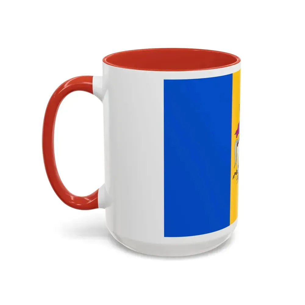 Flag of Kyiv Oblast Ukraine - Accent Coffee Mug - Go Mug Yourself