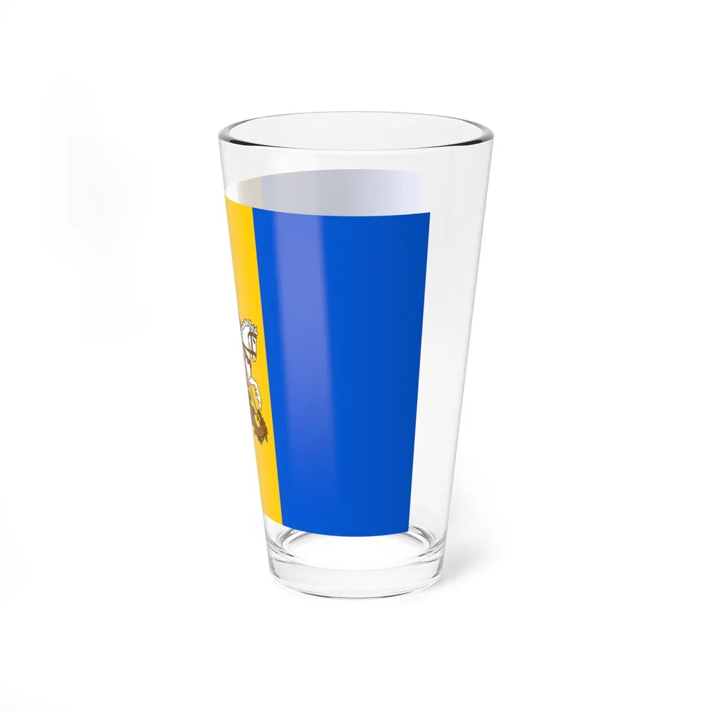 Flag of Kyiv Oblast Ukraine - Pint Glass 16oz-Go Mug Yourself