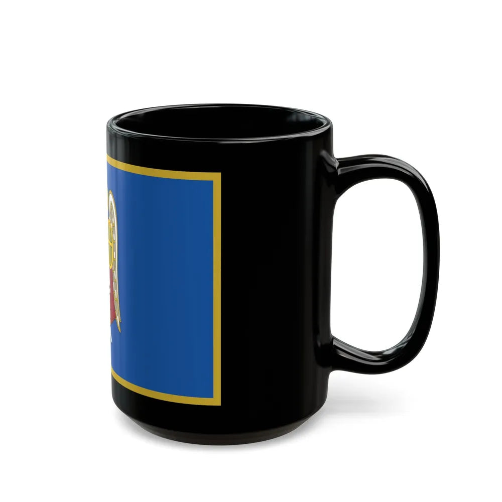 Flag of Kyiv Ukraine - Black Coffee Mug-Go Mug Yourself