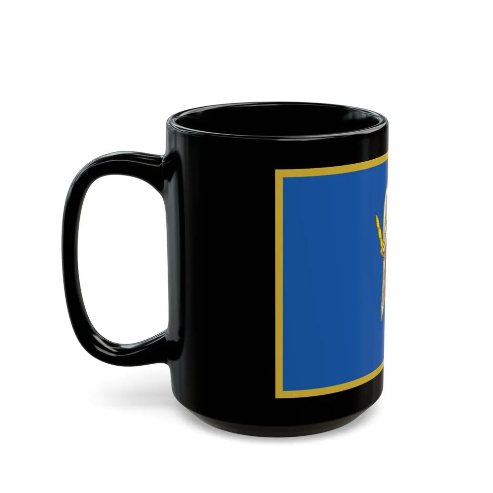 Flag of Kyiv Ukraine - Black Coffee Mug-Go Mug Yourself