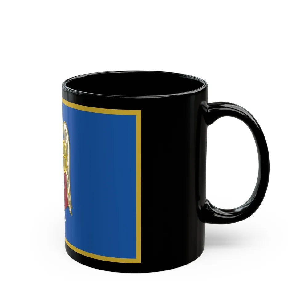 Flag of Kyiv Ukraine - Black Coffee Mug-Go Mug Yourself