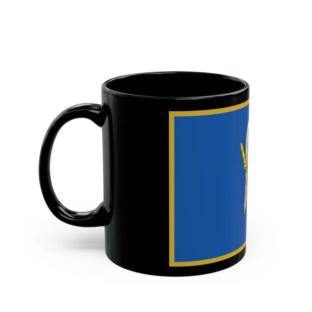 Flag of Kyiv Ukraine - Black Coffee Mug-Go Mug Yourself