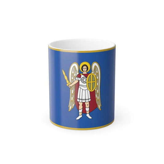 Flag of Kyiv Ukraine - Color Changing Coffee Mug-11oz-Go Mug Yourself