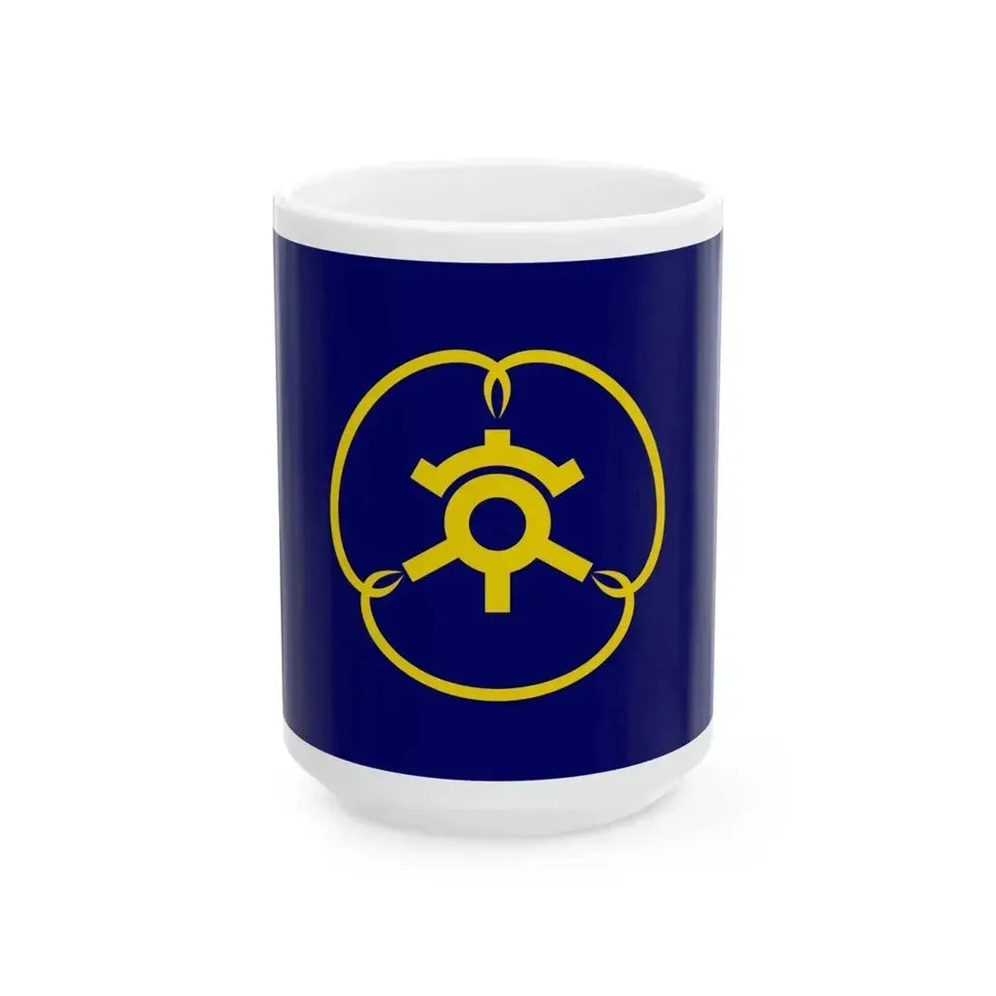 Flag of Kyogase Niigata 1974-2004 (Japan) White Coffee Mug 15oz - Go Mug Yourself