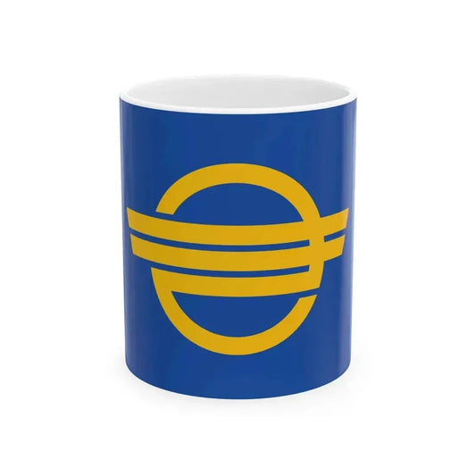 Flag of Kyonan Chiba (Japan) White Coffee Mug 11oz - Go Mug Yourself
