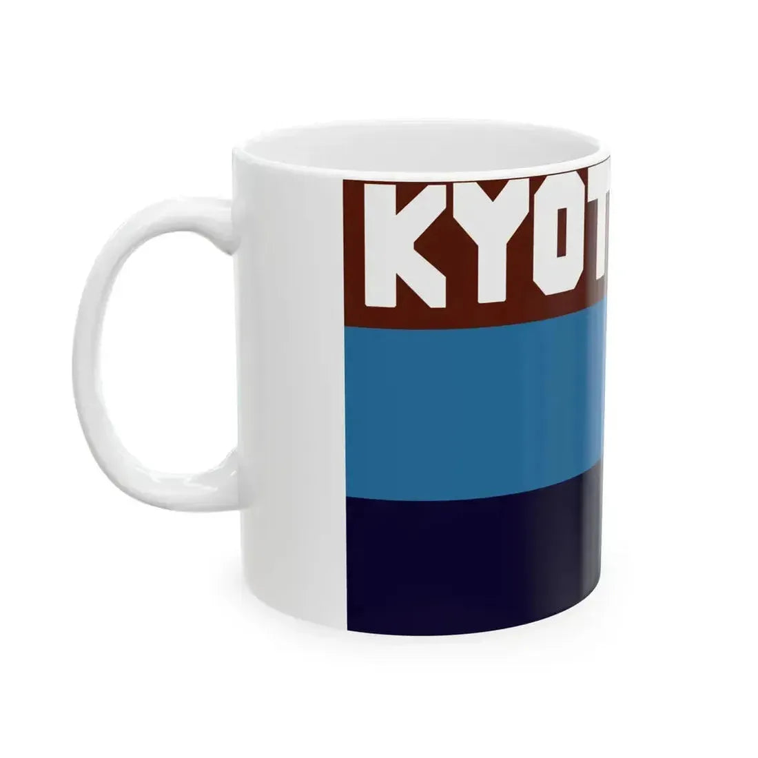 Flag of Kyoto Amateur Sports Association (Japan) White Coffee Mug - Go Mug Yourself