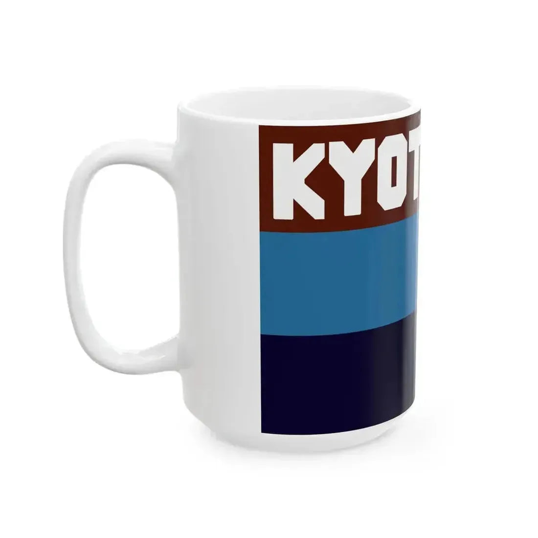 Flag of Kyoto Amateur Sports Association (Japan) White Coffee Mug - Go Mug Yourself
