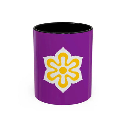 Flag of Kyoto Prefecture Japan - Accent Coffee Mug 11oz Black - Go Mug Yourself