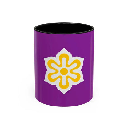 Flag of Kyoto Prefecture Japan - Accent Coffee Mug 11oz Black - Go Mug Yourself