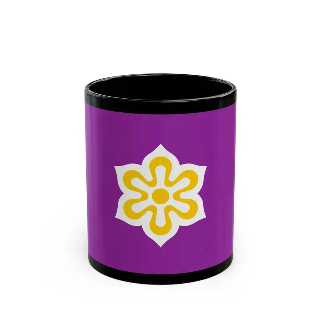 Flag of Kyoto Prefecture Japan - Black Coffee Mug 11oz - Go Mug Yourself