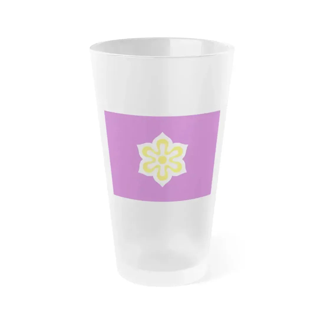 Flag of Kyoto Prefecture Japan - Frosted Pint Glass 16oz 16oz Frosted - Go Mug Yourself