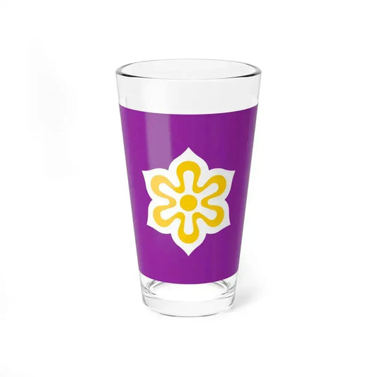 Flag of Kyoto Prefecture Japan - Pint Glass 16oz 16oz - Go Mug Yourself