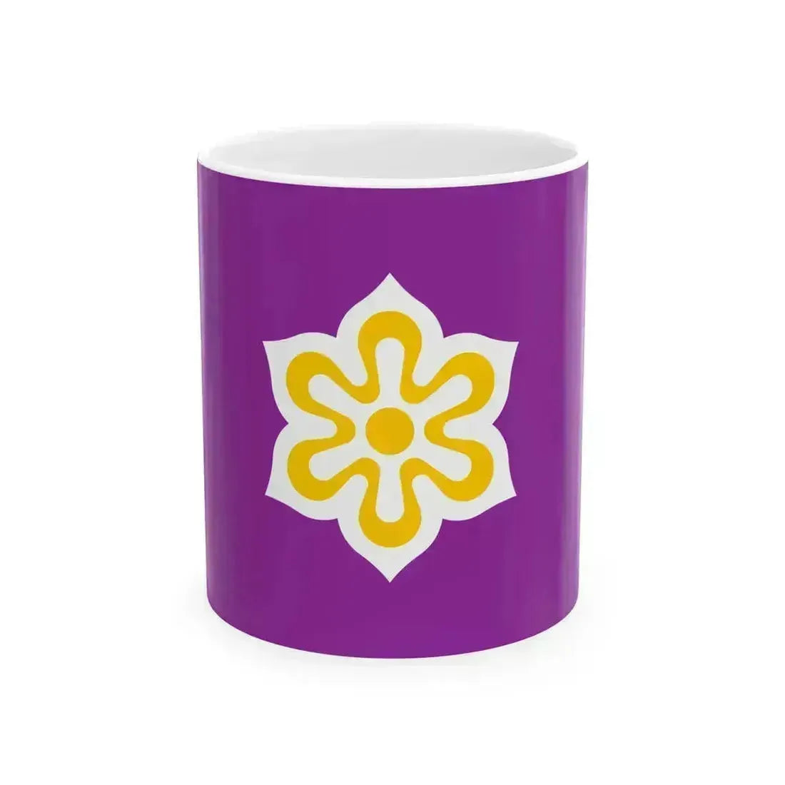 Flag of Kyoto Prefecture (Japan) White Coffee Mug 11oz - Go Mug Yourself