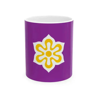 Flag of Kyoto Prefecture (Japan) White Coffee Mug 11oz - Go Mug Yourself