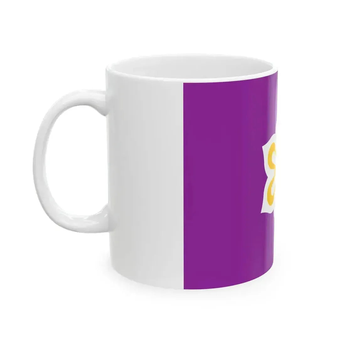 Flag of Kyoto Prefecture Japan - White Coffee Mug - Go Mug Yourself