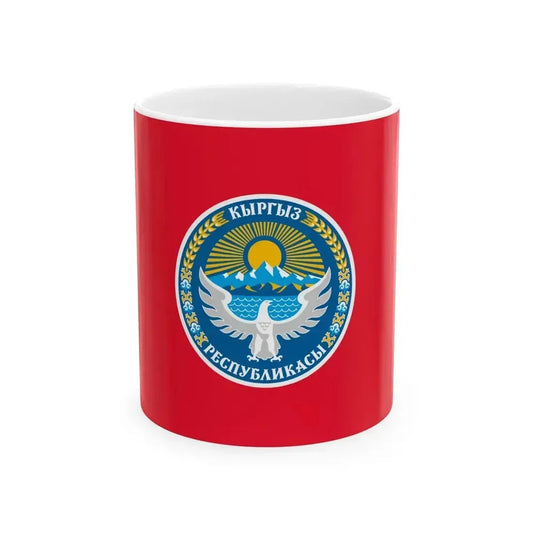 Flag of Kyrgyz Government (Kyrgyzstan) White Coffee Mug 11oz - Go Mug Yourself