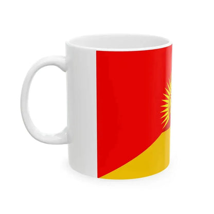 Flag of Kyrgyzstan and Germany (Germany) White Coffee Mug - Go Mug Yourself