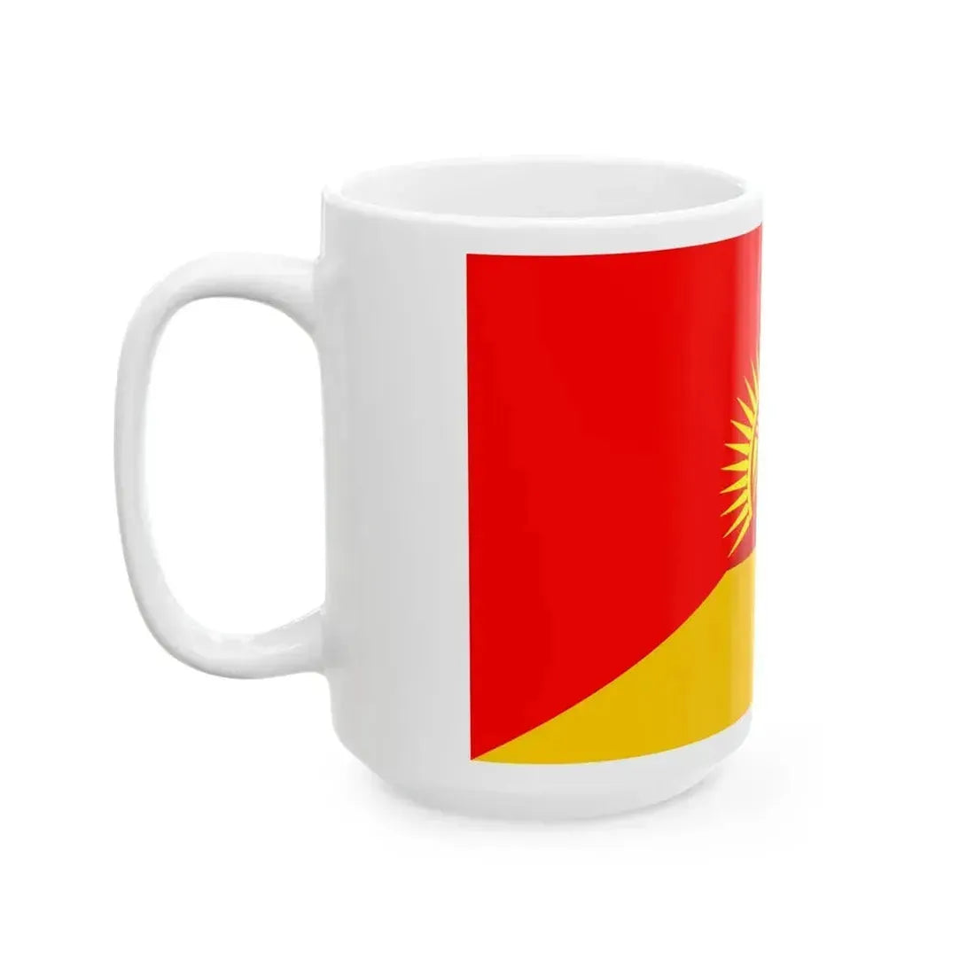 Flag of Kyrgyzstan and Germany (Germany) White Coffee Mug - Go Mug Yourself