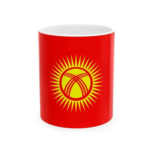 Flag of Kyrgyzstan Proposed 2023 (Kyrgyzstan) White Coffee Mug 11oz - Go Mug Yourself