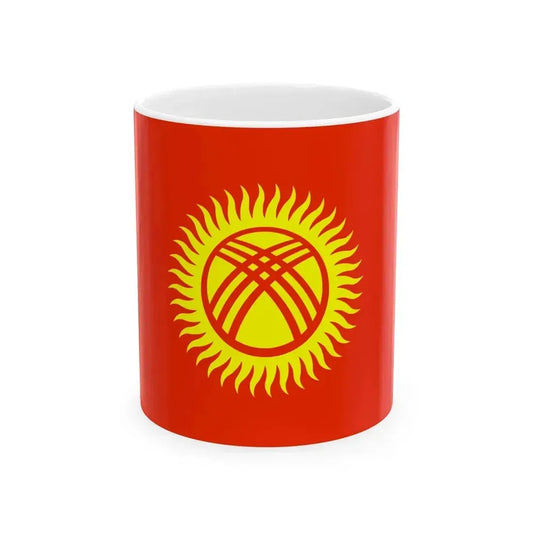Flag of Kyrgyzstan WFB 2000 (Kyrgyzstan) White Coffee Mug 11oz - Go Mug Yourself