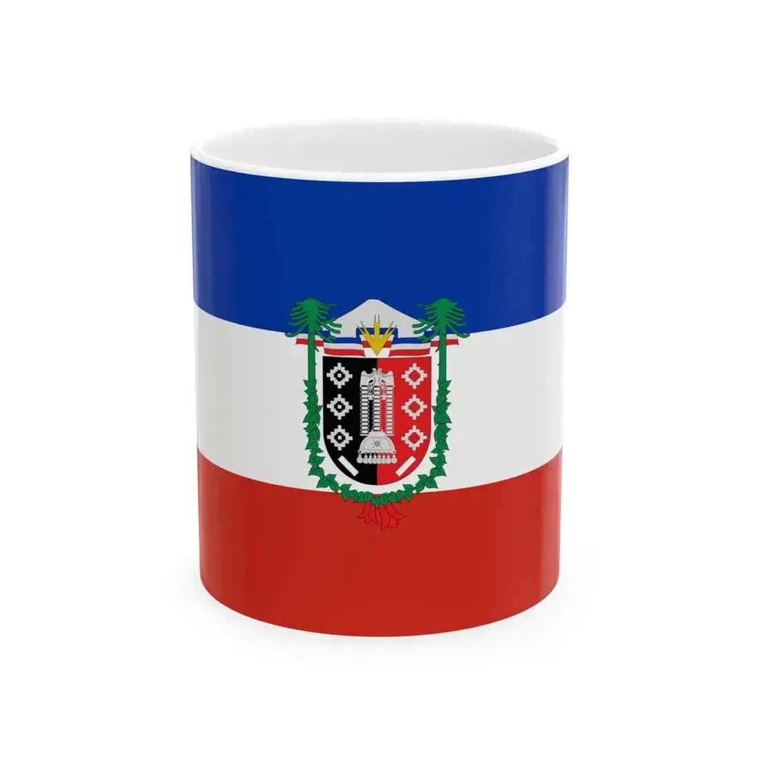 Flag of La Araucania Chile (Chile) White Coffee Mug 11oz - Go Mug Yourself