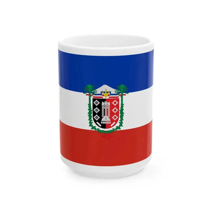 Flag of La Araucania Chile (Chile) White Coffee Mug 15oz - Go Mug Yourself
