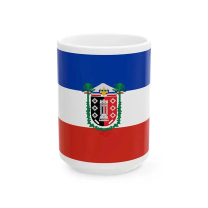 Flag of La Araucania Chile (Chile) White Coffee Mug 15oz - Go Mug Yourself