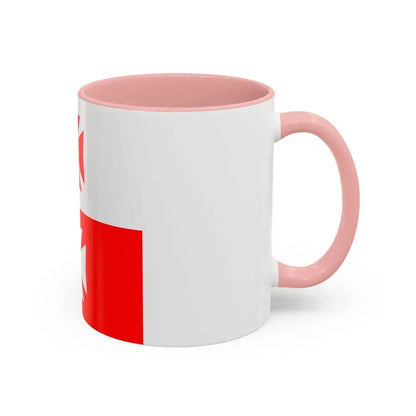 Flag of La Chaux Switzerland - Accent Coffee Mug - Go Mug Yourself