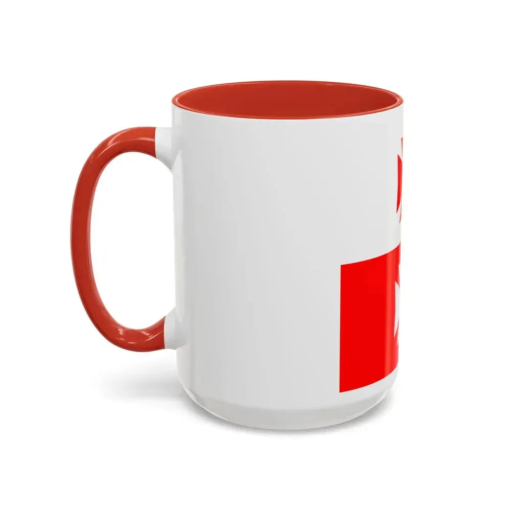 Flag of La Chaux Switzerland - Accent Coffee Mug - Go Mug Yourself
