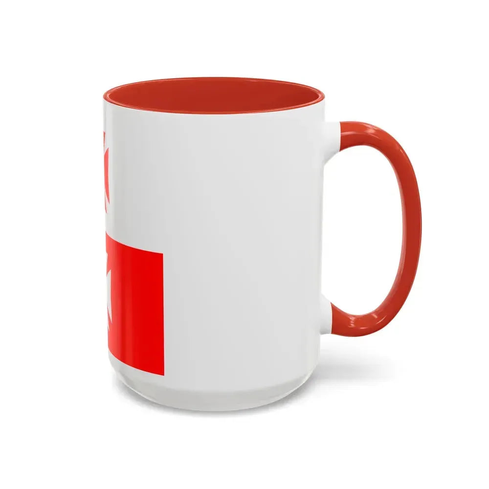 Flag of La Chaux Switzerland - Accent Coffee Mug - Go Mug Yourself