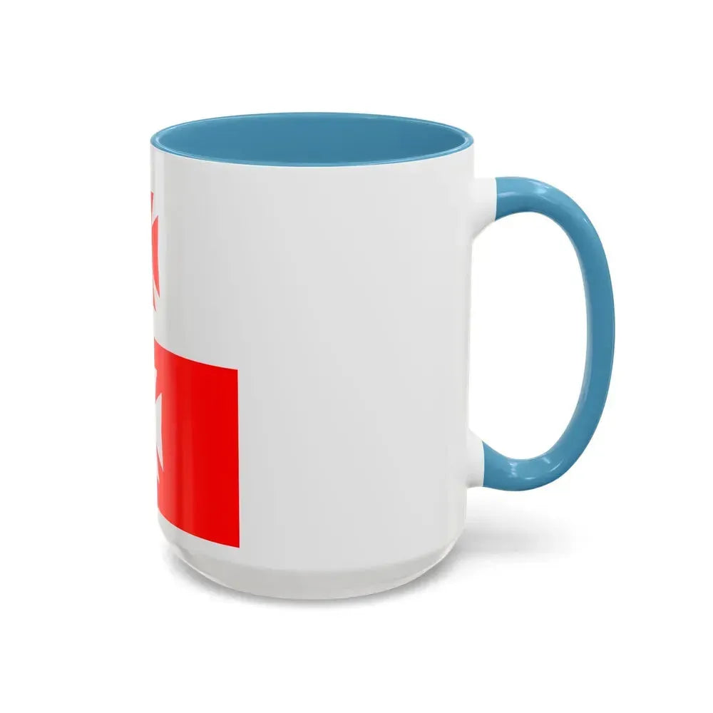 Flag of La Chaux Switzerland - Accent Coffee Mug - Go Mug Yourself