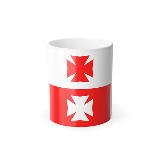 Flag of La Chaux Switzerland - Color Changing Coffee Mug-11oz-Go Mug Yourself