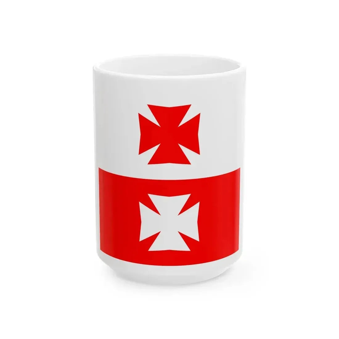 Flag of La Chaux Switzerland - White Coffee Mug 15oz - Go Mug Yourself